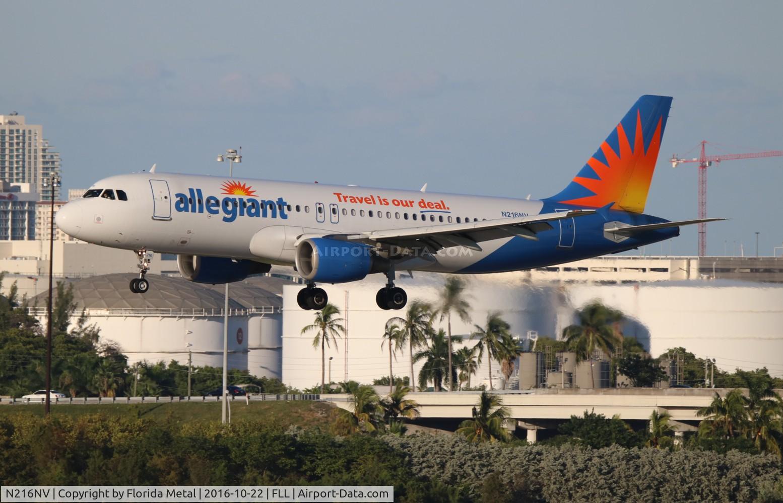 N216NV, 2000 Airbus A320-214 C/N 1318, Allegiant