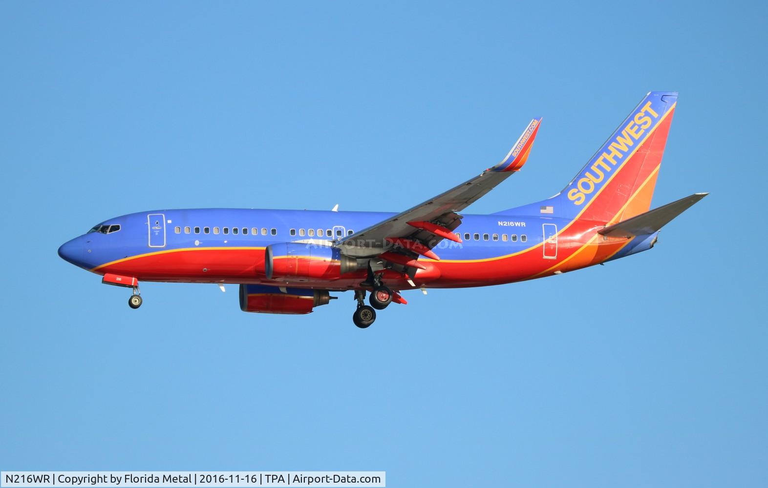 N216WR, 2005 Boeing 737-7H4 C/N 32488, Southwest