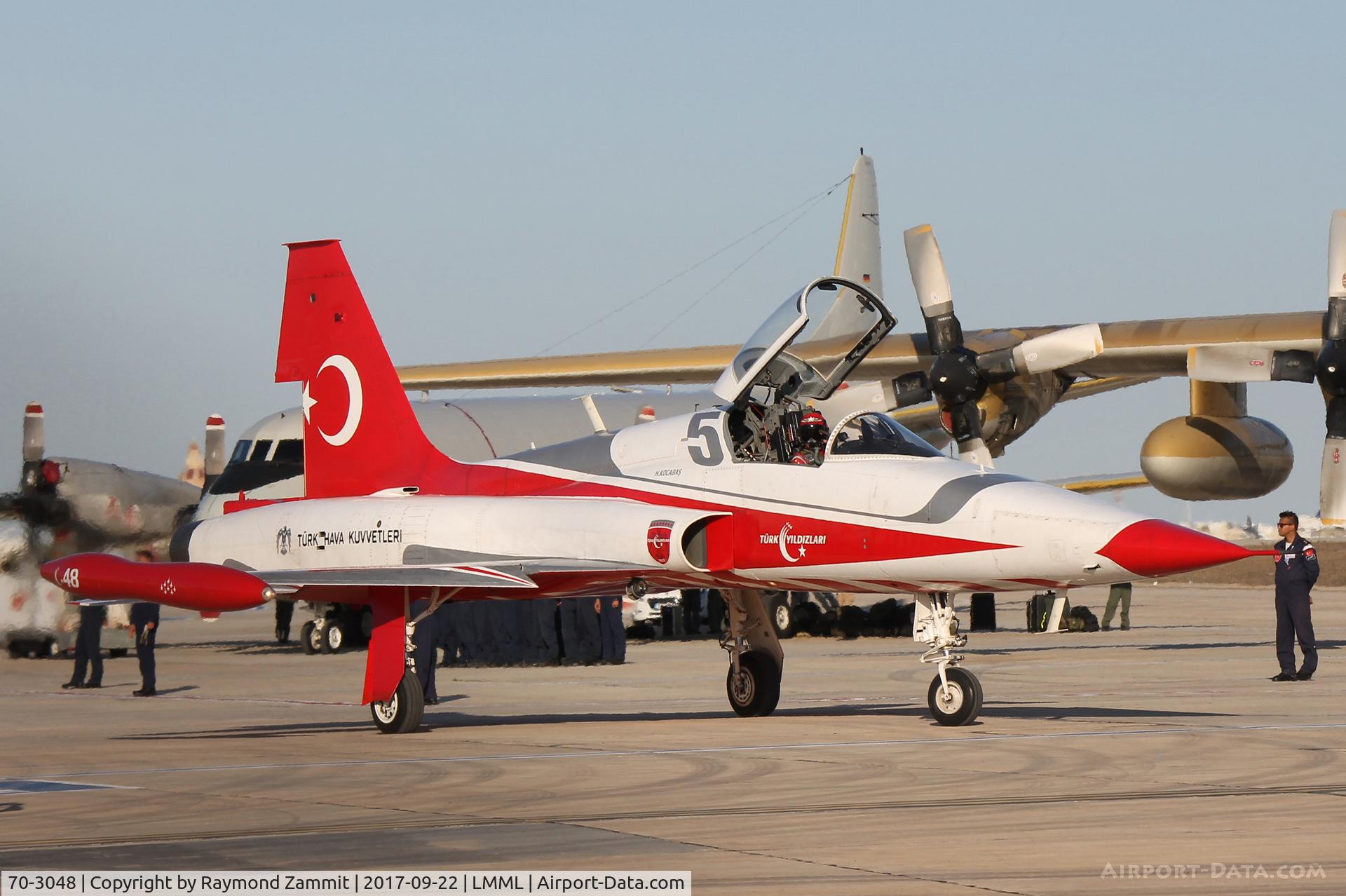 70-3048, Northrop (Canadair) NF-5A (CL-226) C/N 48, Northrop NF-5B 70-3048/5 Turkish Stars Aerobatic Team