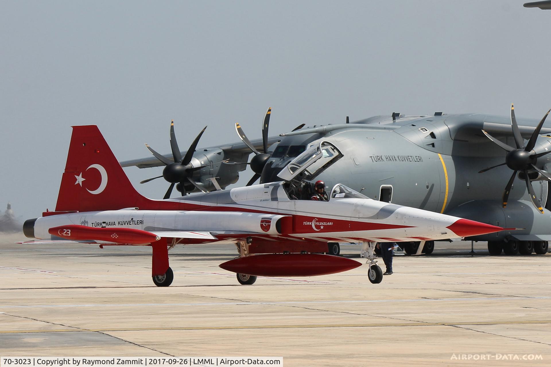 70-3023, Northrop (Canadair) NF-5A-2000 (CL-226) C/N 23, Northrop NF-5B 70-3023/7 Turkish Stars Aerobatic Team