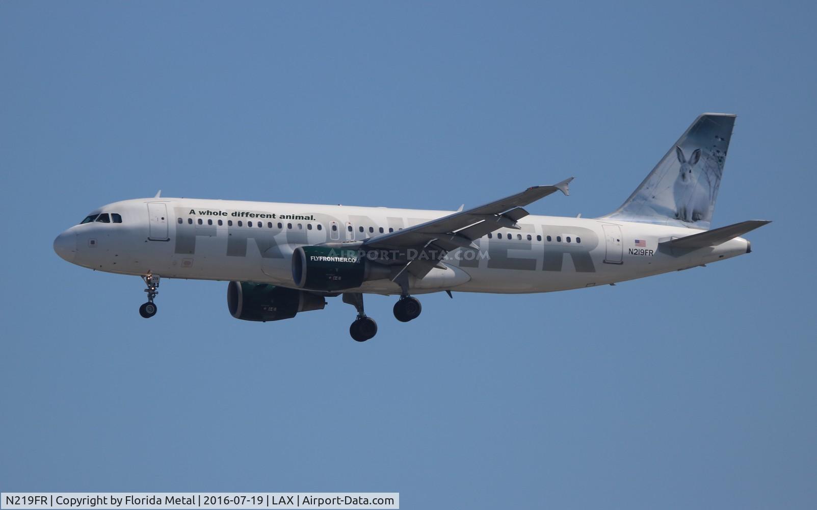 N219FR, 2002 Airbus A320-214 C/N 1860, Frontier