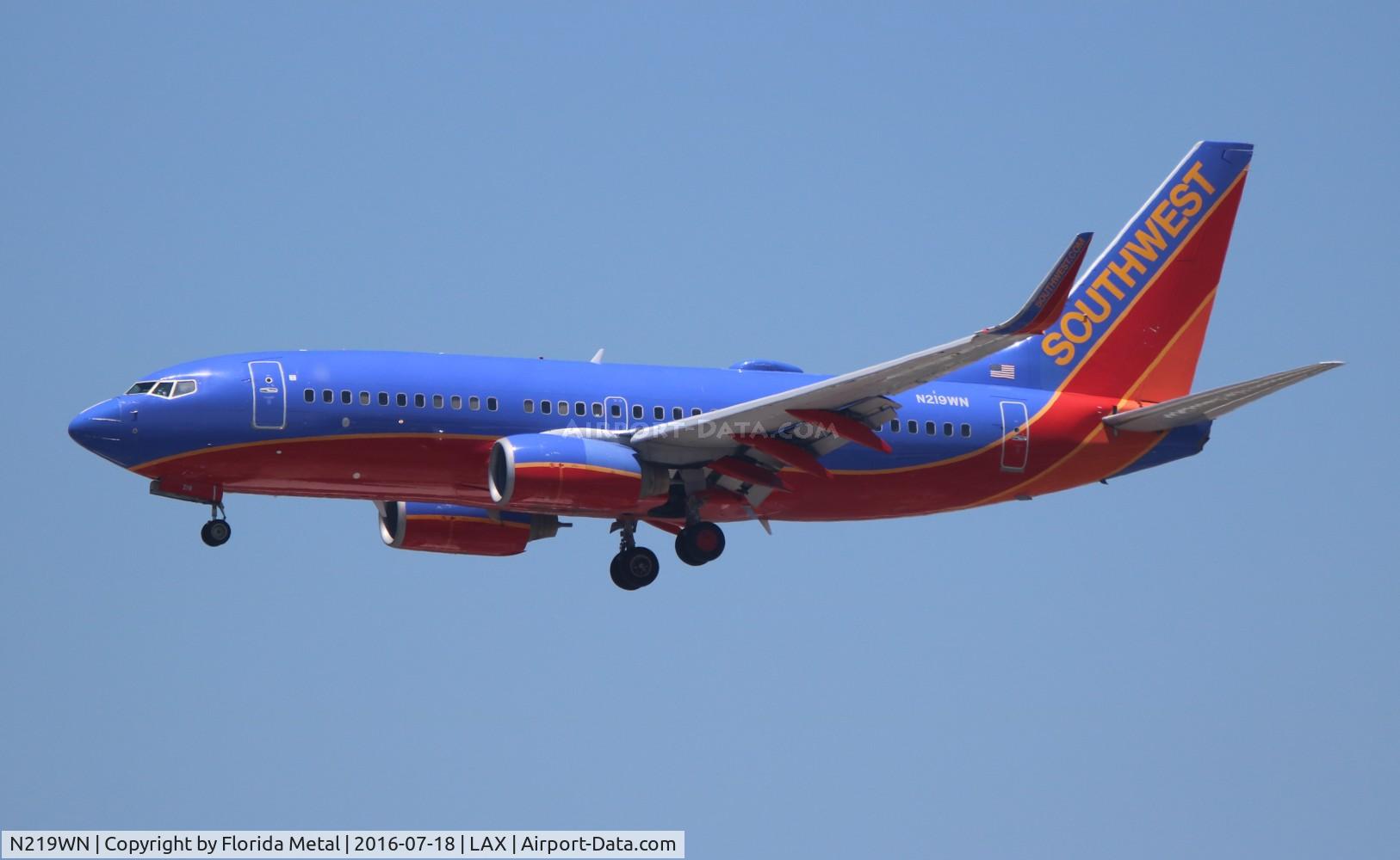 N219WN, 2005 Boeing 737-7H4 C/N 32490, Southwest