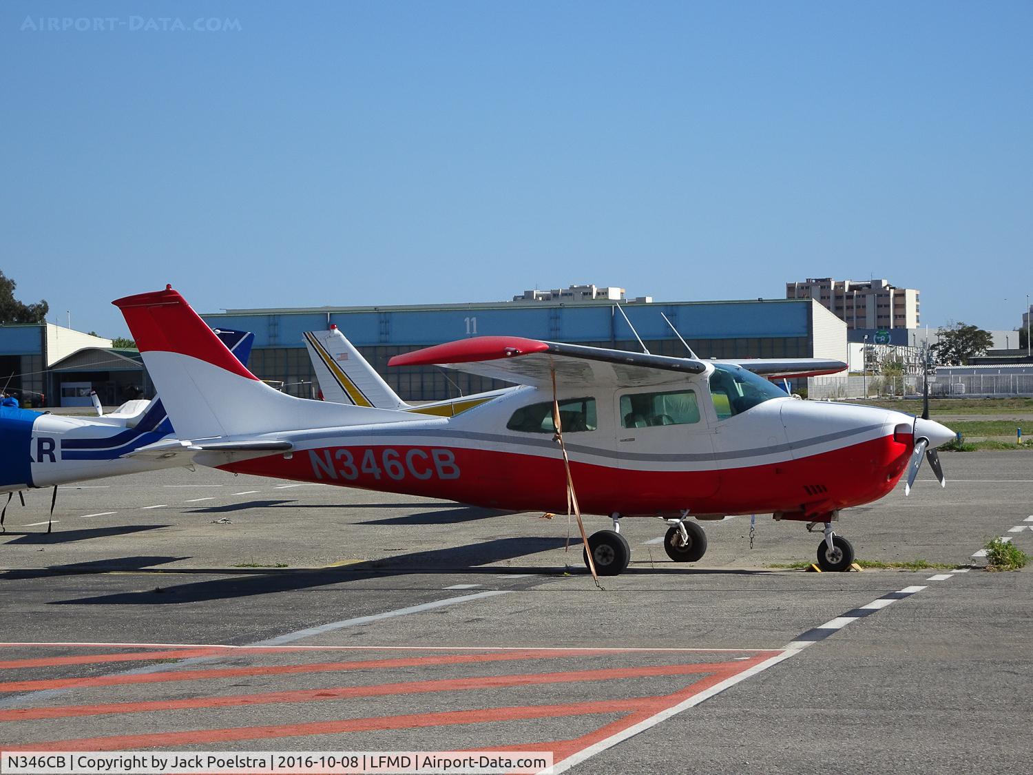 N346CB, Cessna 210L Centurion C/N 21060712, N346CB at ramp of Cannes airport
