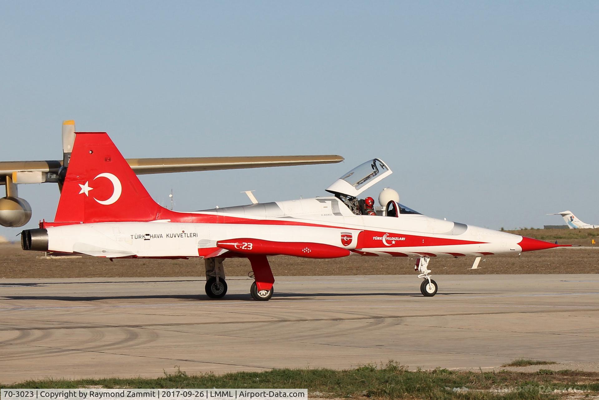 70-3023, Northrop (Canadair) NF-5A-2000 (CL-226) C/N 23, Northrop NF-5B 70-3023/7 Turkish Stars Aerobatic Team