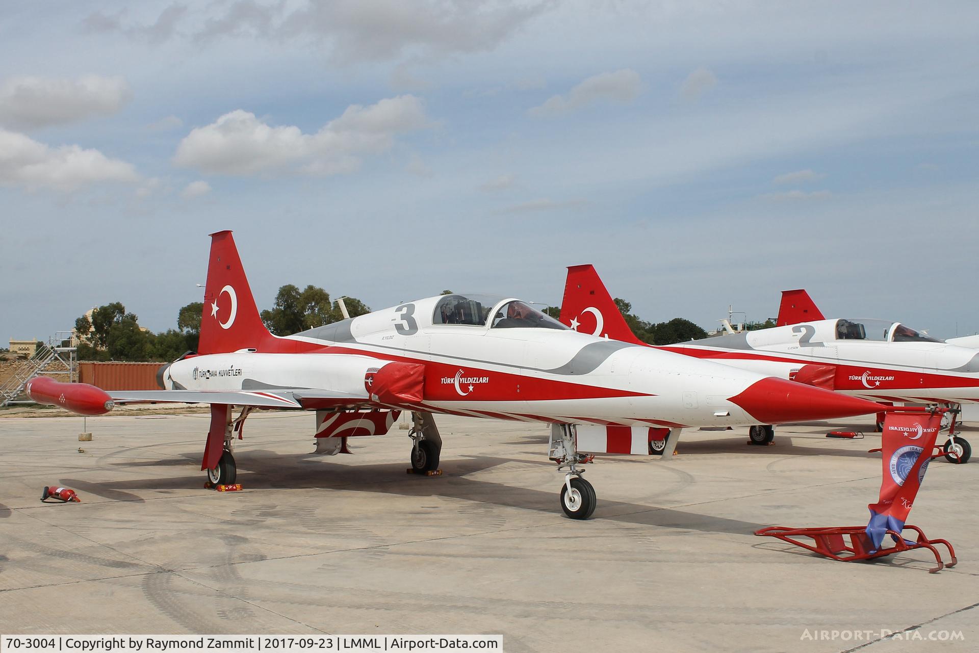 70-3004, Northrop (Canadair) NF-5A-2000 (CL-226) C/N 04, Northrop NF-5B 70-3004/3 Turkish Stars Aerobatic Team