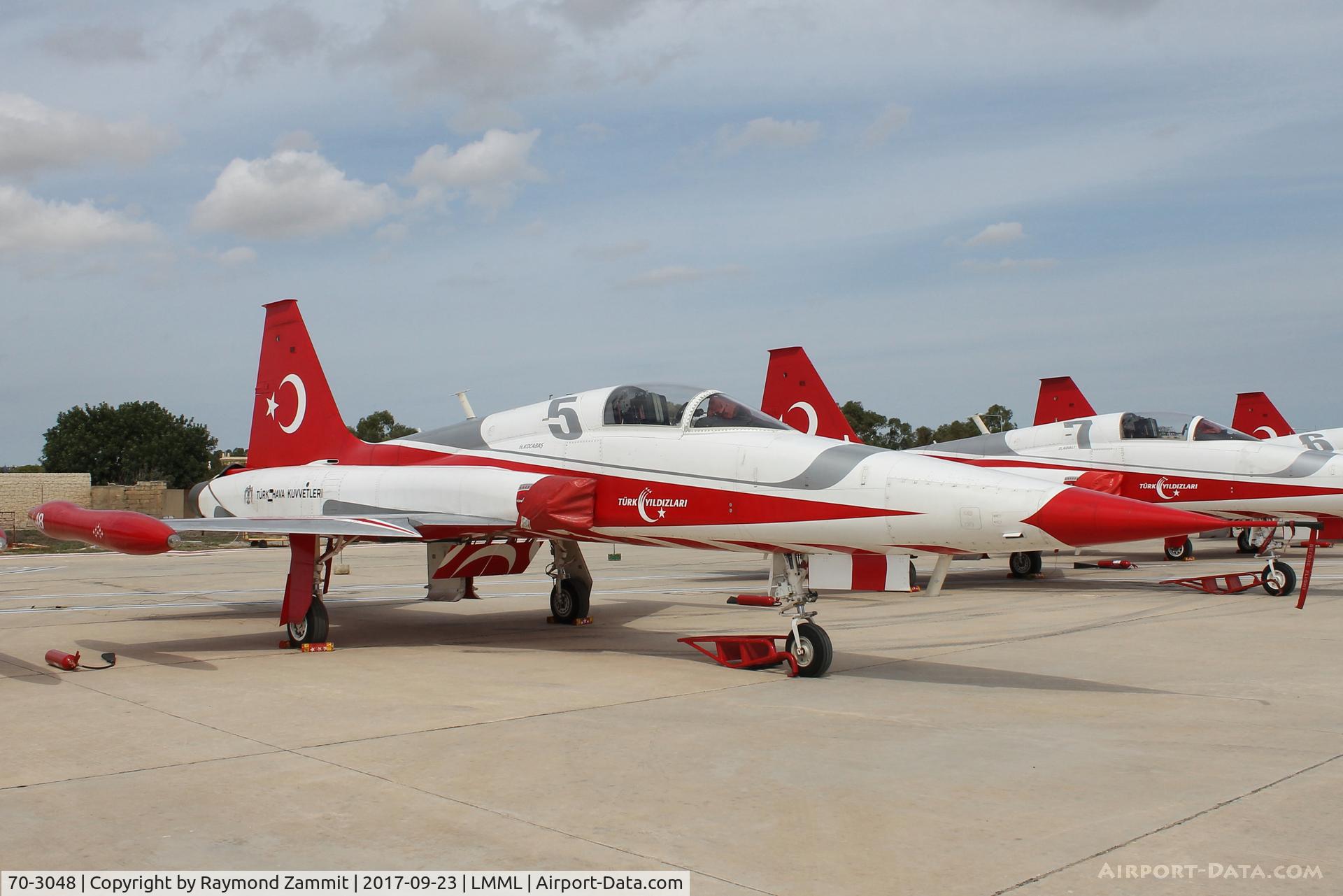 70-3048, Northrop (Canadair) NF-5A (CL-226) C/N 48, Northrop NF-5B 70-3048/5 Turkish Stars Aerobatic Team