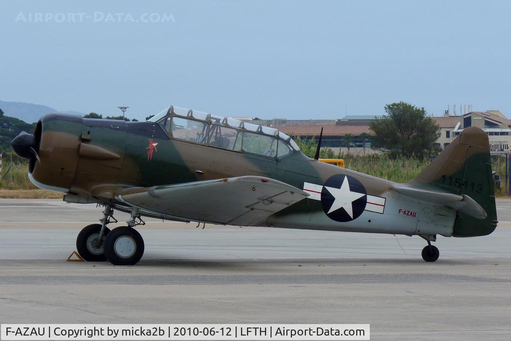 F-AZAU, 1951 North American T-6G Texan C/N 182-800, Parked