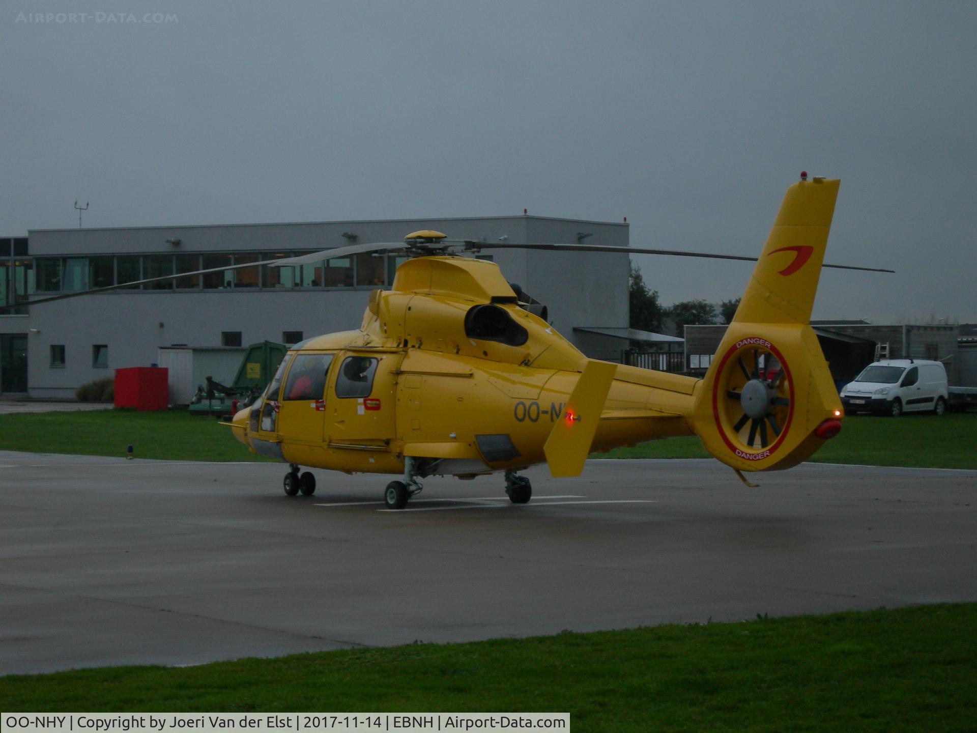 OO-NHY, 2007 Eurocopter AS-365N-3 Dauphin 2 C/N 6754, Preparing for take-off