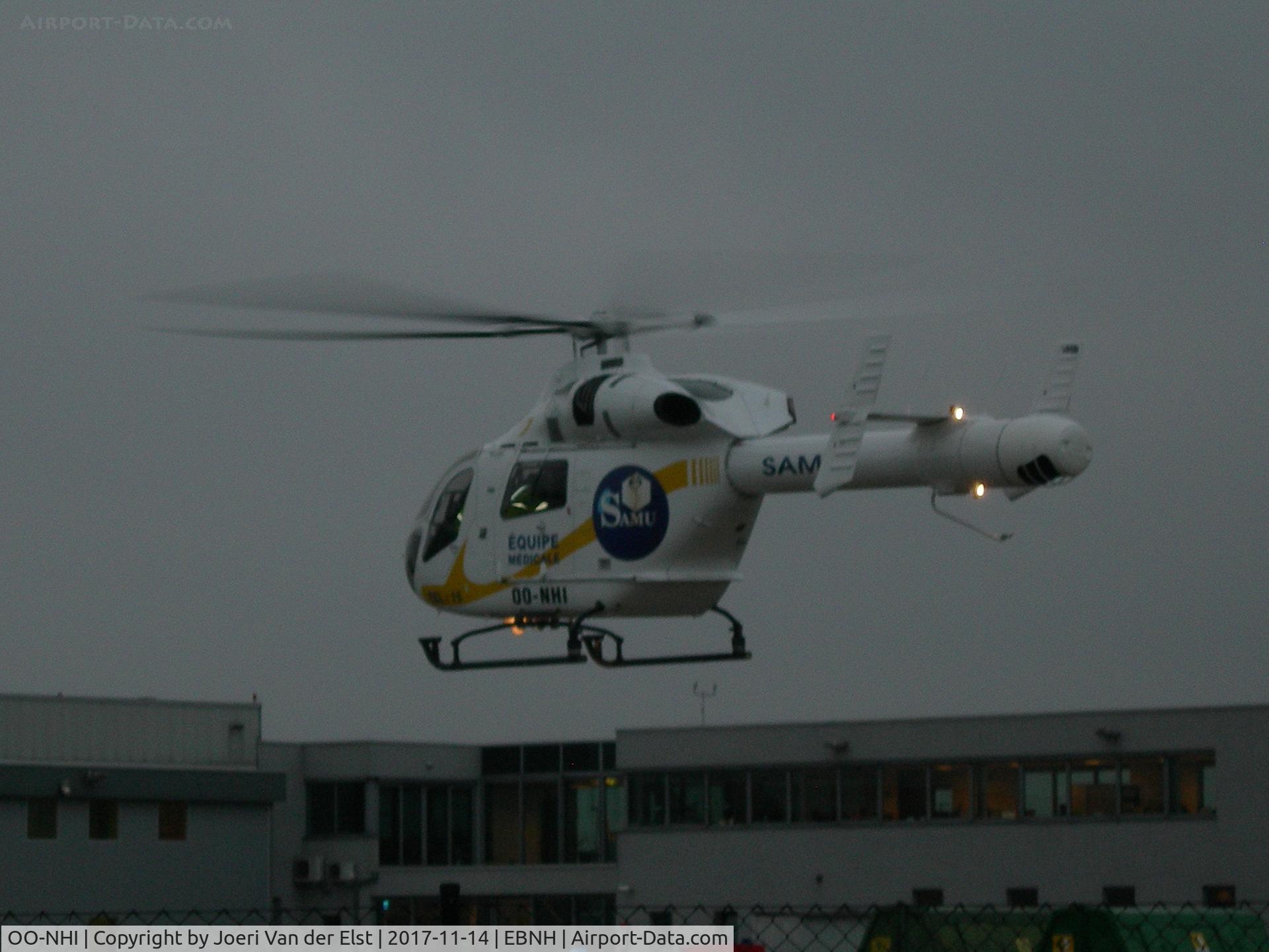 OO-NHI, 2009 MD Helicopters MD-902 C/N 900-00137, Shortly after take-off