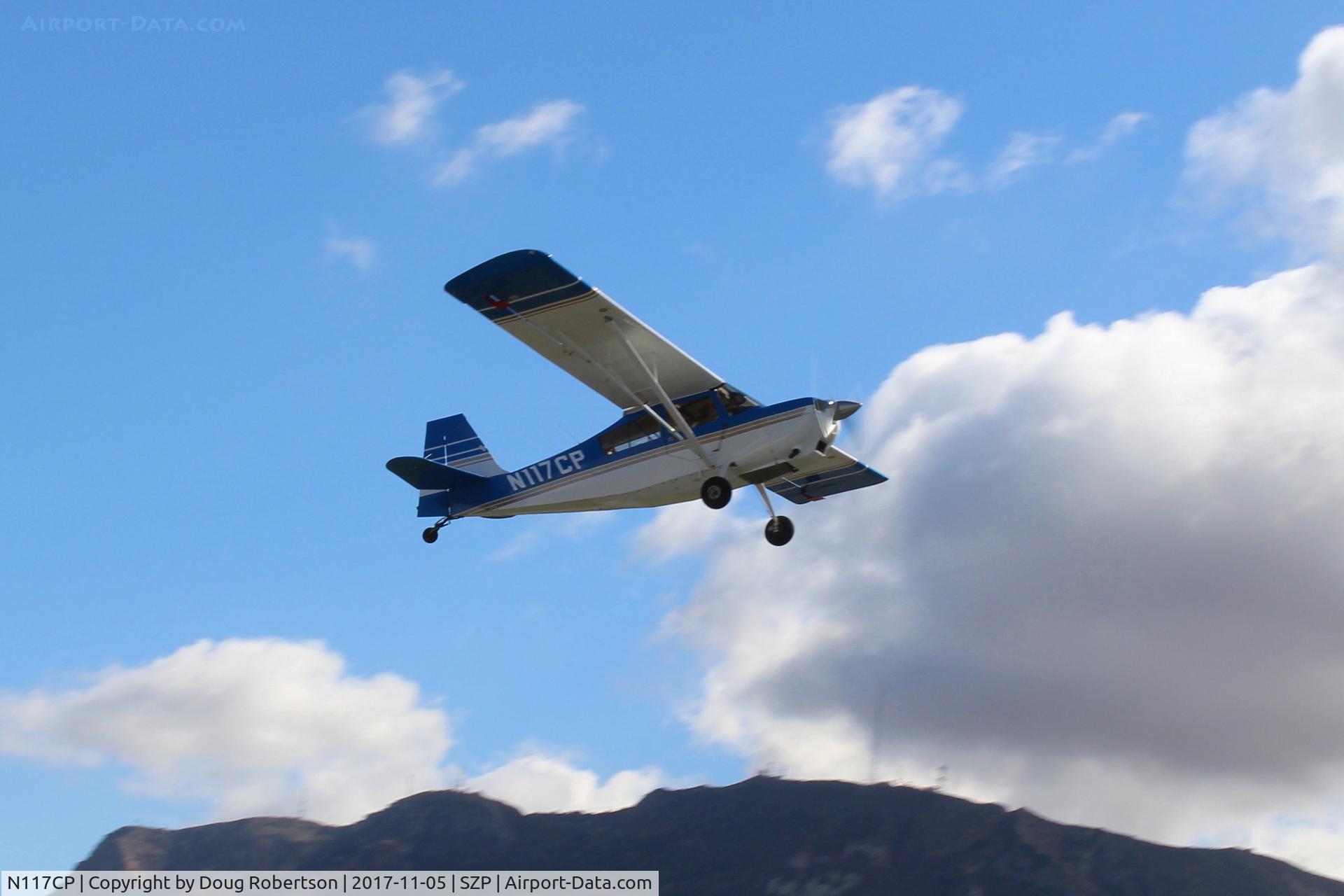 N117CP, American Champion 7GCBC Citabria C/N 1275-99, 1999 American Champion 7GCBC CITABRIA, Lycoming O-320 150 Hp, takeoff climb Rwy 22
