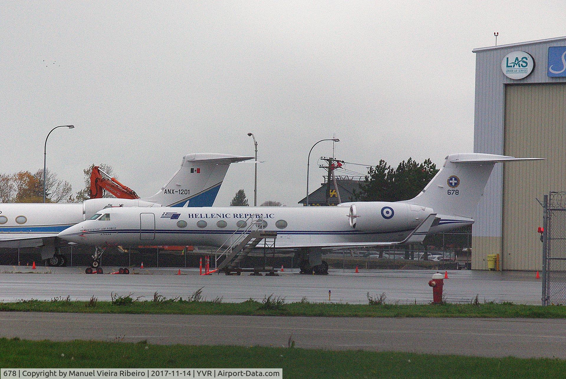 678, 2003 Gulfstream Aerospace G-V Gulfstream V C/N 678, 2017 UN Peacekeeping Defence Ministerial Conference in Vancouver.