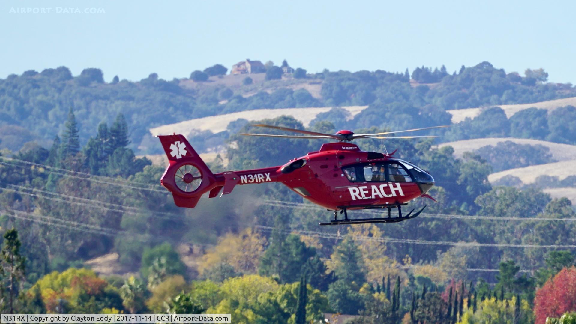 N31RX, 2012 Eurocopter EC-135P2+ C/N 1087, Buchanan Field Concord California 2017.