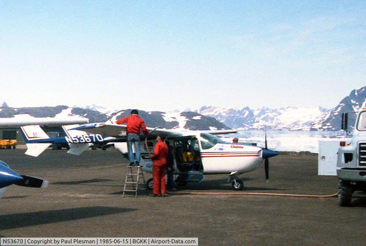 N53670, 1976 Cessna 337G Super Skymaster C/N 33701769, During a refueling stop in Kulusuk, Greenland enroute from Europe to the USA