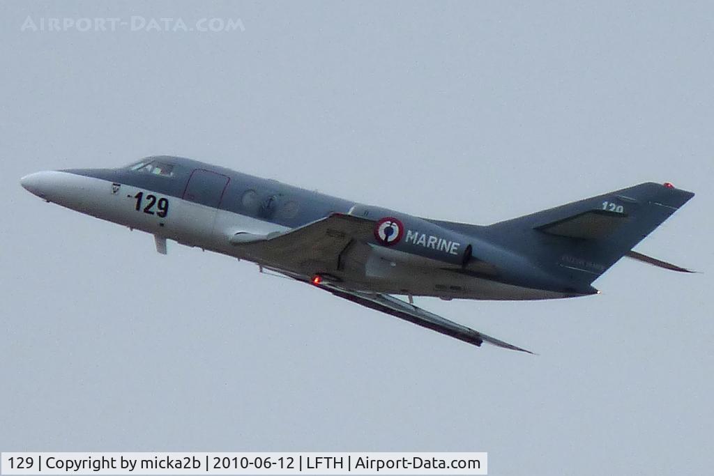 129, 1978 Dassault Falcon 10MER C/N 129, Take off