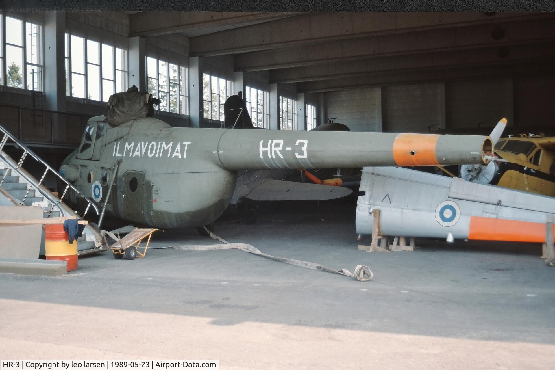 HR-3, 1961 Mil Mi-4 Hound C/N 09114, Air Museum Helsinki 23.5.1989