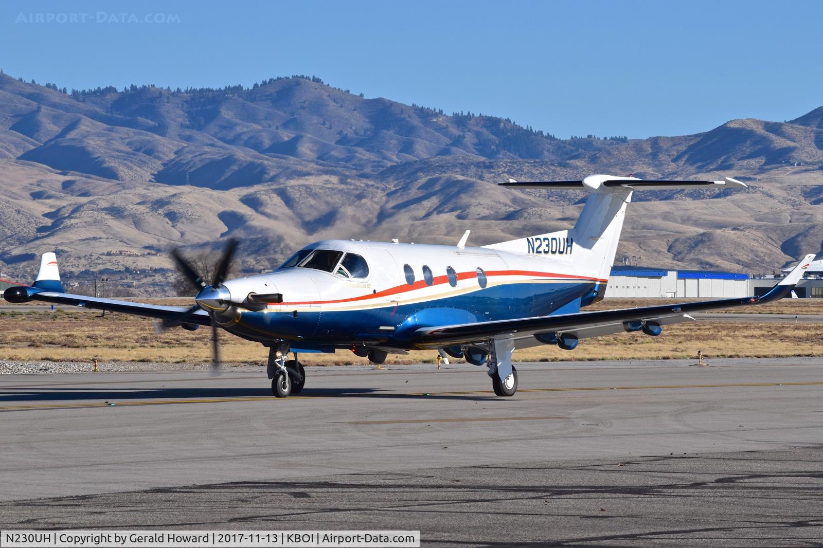 N230UH, 1998 Pilatus PC-12/45 C/N 230, Taxiing on Foxtrot.