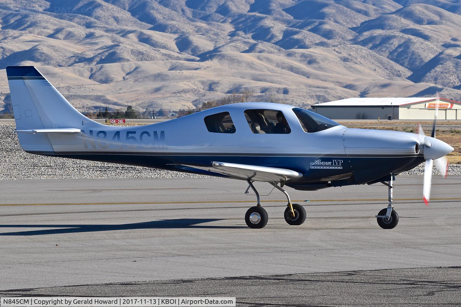 N845CM, 1996 Lancair IV-P C/N LIV-033, Taxiing to south GA ramp.