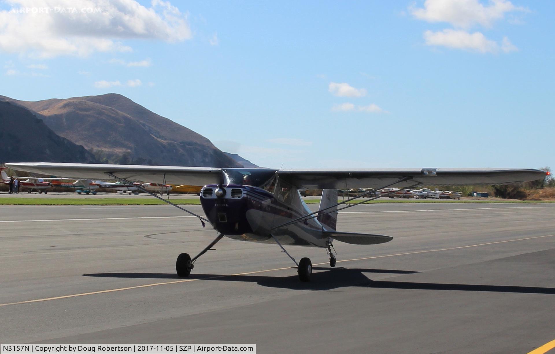 N3157N, 1947 Cessna 120 C/N 13415, 1947 Cessna 120, Continental C85 85 Hp, taxi back