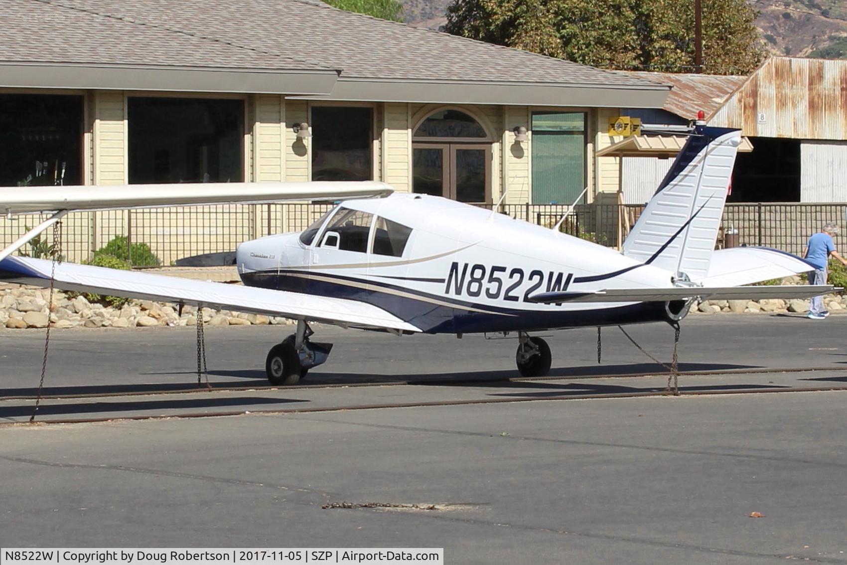 N8522W, 1963 Piper PA-28-235 Cherokee C/N 28-10023, 1963 Piper PA-28-235 Cherokee, Lycoming O-540-B4B5 235 Hp, 217 built in 1963, but considered 1964 models by Piper, Excellent short-field performer. I have flown in one.
