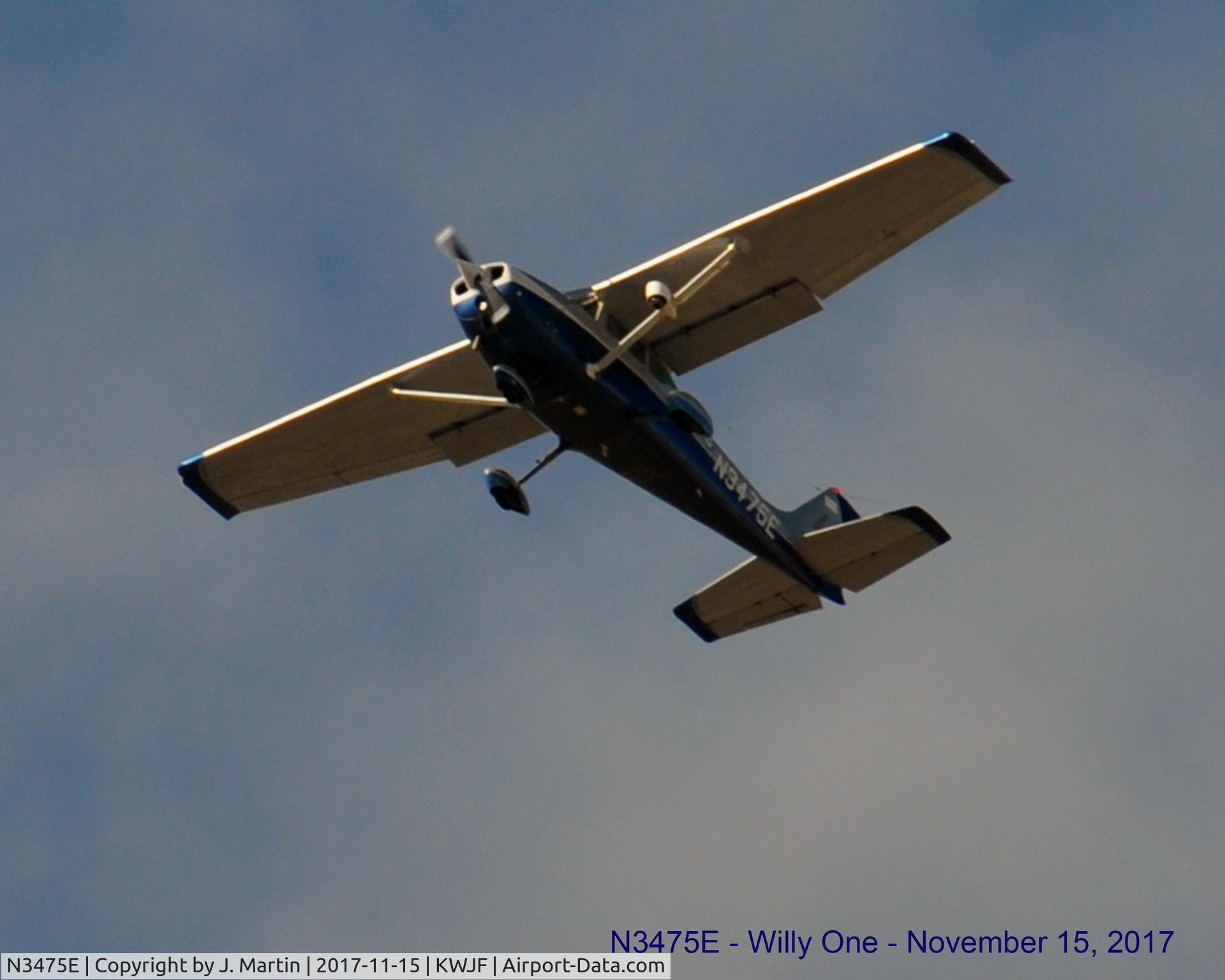 N3475E, 1978 Cessna 172N C/N 17271561, Flying South Bound over the City of Lancaster, CA