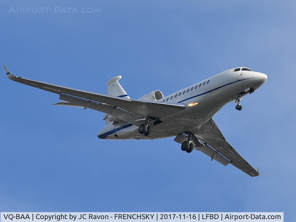 VQ-BAA, 2008 Dassault Falcon 7X C/N 46, SonAir from EuroAirport Basel Mulhouse