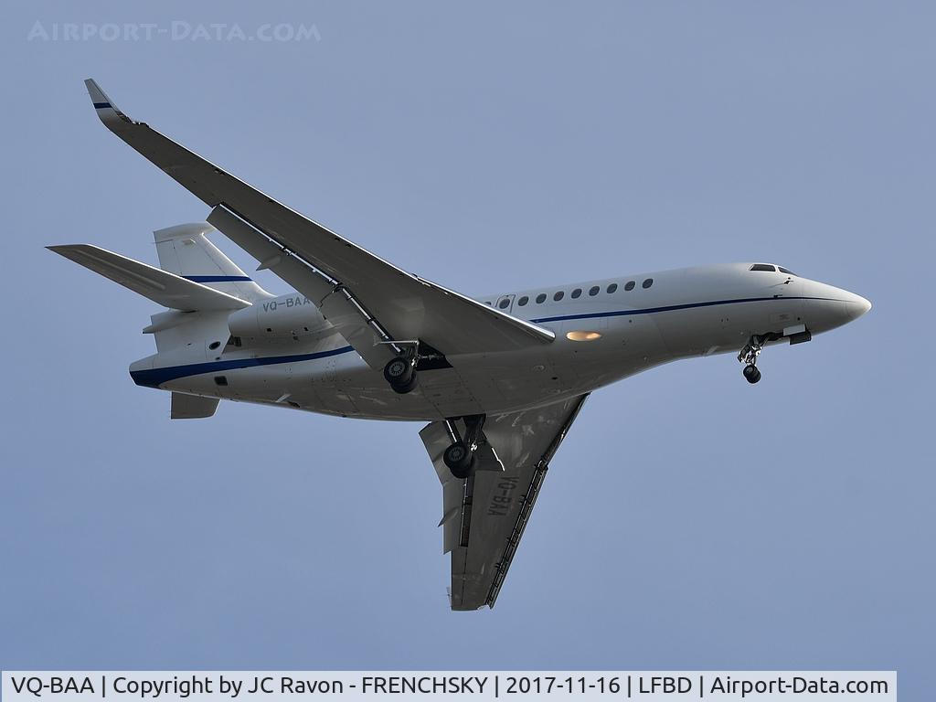 VQ-BAA, 2008 Dassault Falcon 7X C/N 46, SonAir from EuroAirport Basel Mulhouse