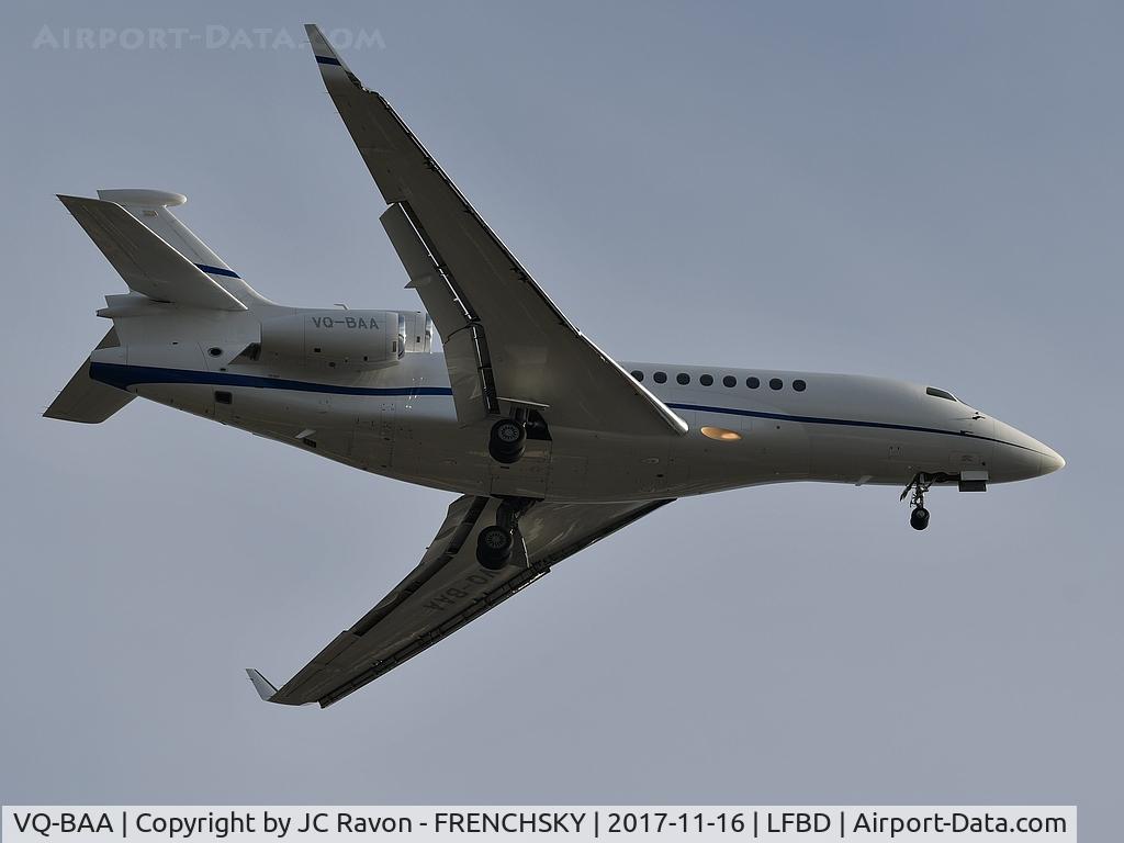 VQ-BAA, 2008 Dassault Falcon 7X C/N 46, SonAir from EuroAirport Basel Mulhouse