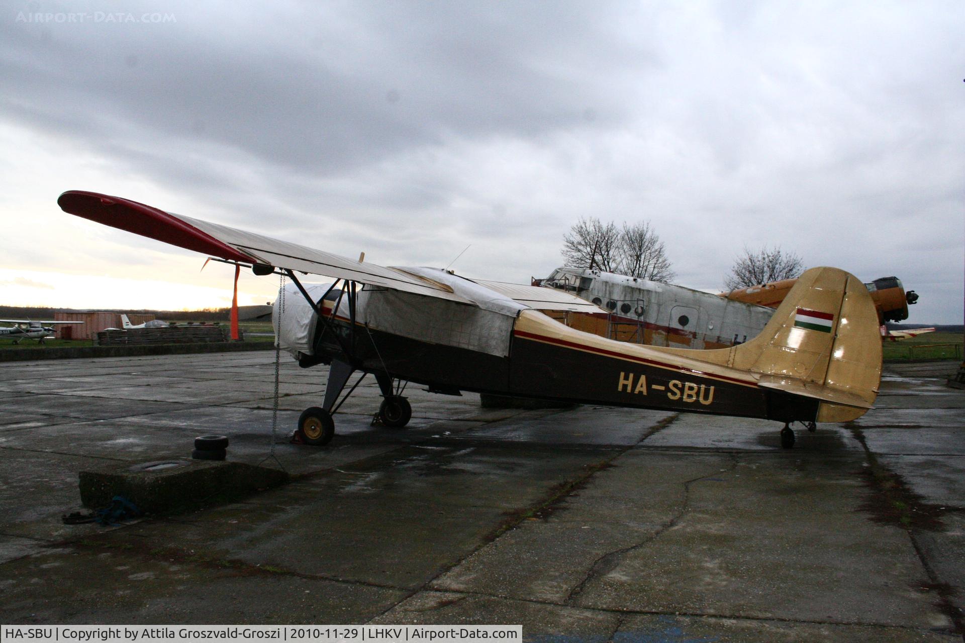 HA-SBU, 1969 PZL-Okecie PZL-101A Gawron C/N 119257, Kaposújlak Airport, Hungary