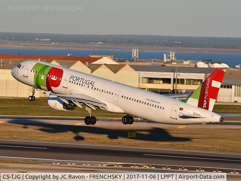 CS-TJG, 2002 Airbus A321-211 C/N 1713, Amalia Rodrigues take off runway 03