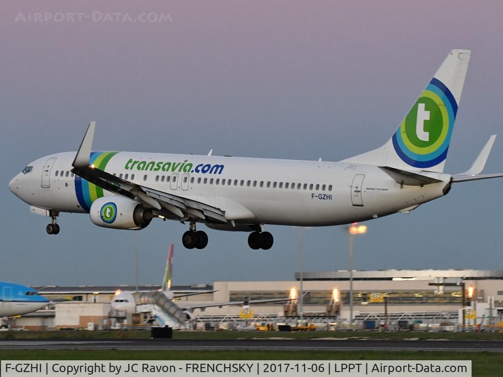 F-GZHI, 2013 Boeing 737-86J C/N 36120, TRANSAVIA TO3439 landing runway 03 from PARIS Orly