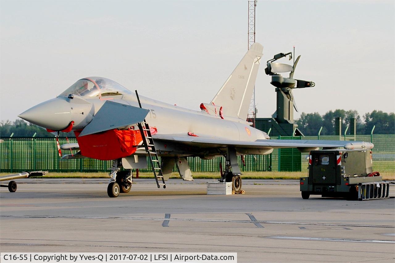 C16-55, Eurofighter EF-2000 Typhoon S C/N SS037, Eurofighter EF-2000 Typhoon S, Flight line, St Dizier-Robinson Air Base 113 (LFSI) Open day 2017