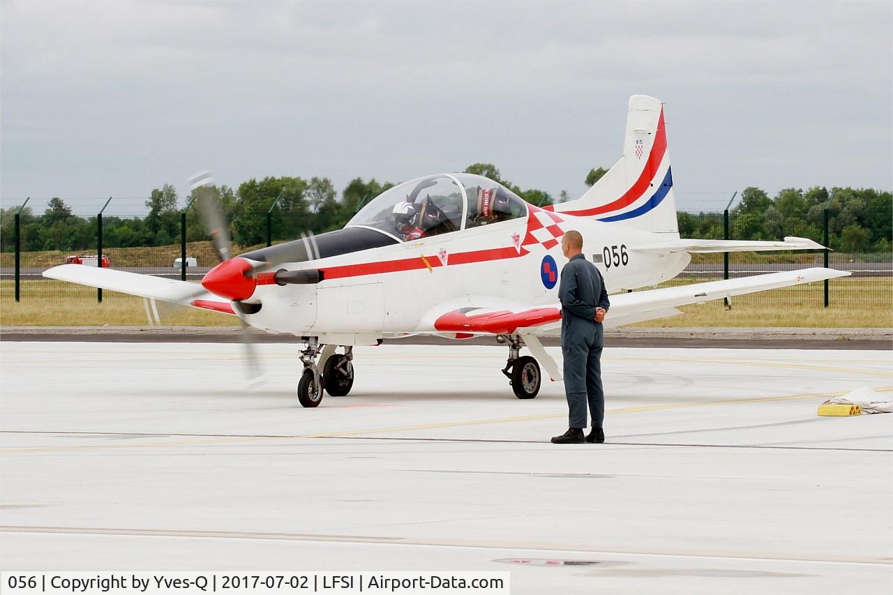 056, Pilatus PC-9M C/N 619, Pilatus PC-9M, Croatian Air Force aerobatic team, Start engine, St Dizier-Robinson Air Base 113 (LFSI) Open day 2017