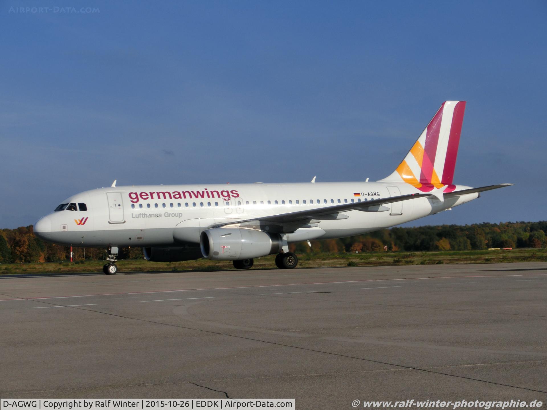 D-AGWG, 2007 Airbus A319-132 C/N 3193, Airbus A319-132 - 4U GWI Germanwings - 3193 - D-AGWG - 26.10.2015 - CGN