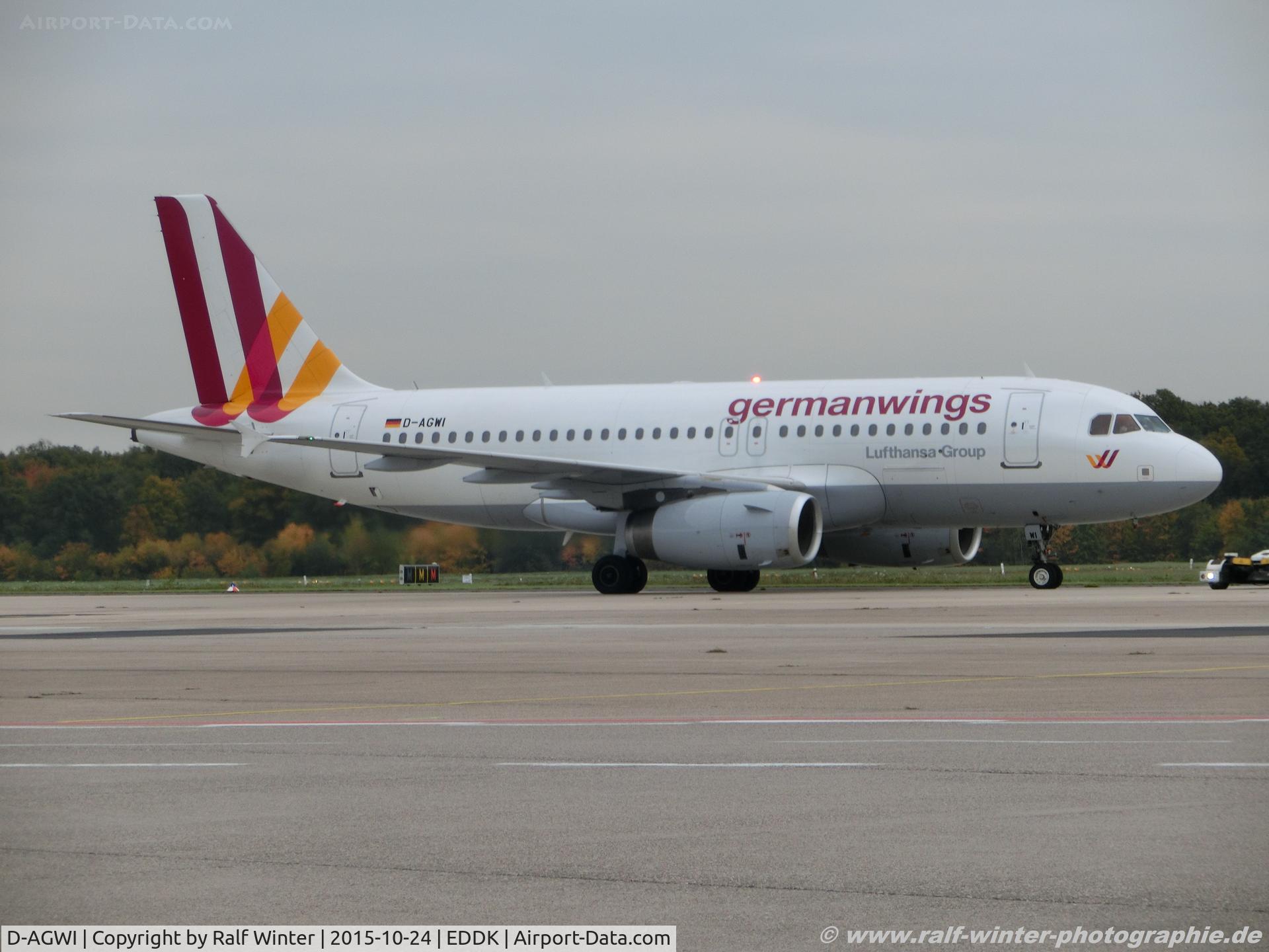 D-AGWI, 2008 Airbus A319-132 C/N 3358, Airbus A319-132 - 4U GWI Germanwings 'City of Hannover' - 3358 - D-AGWI - 24.10.2015 - CGN