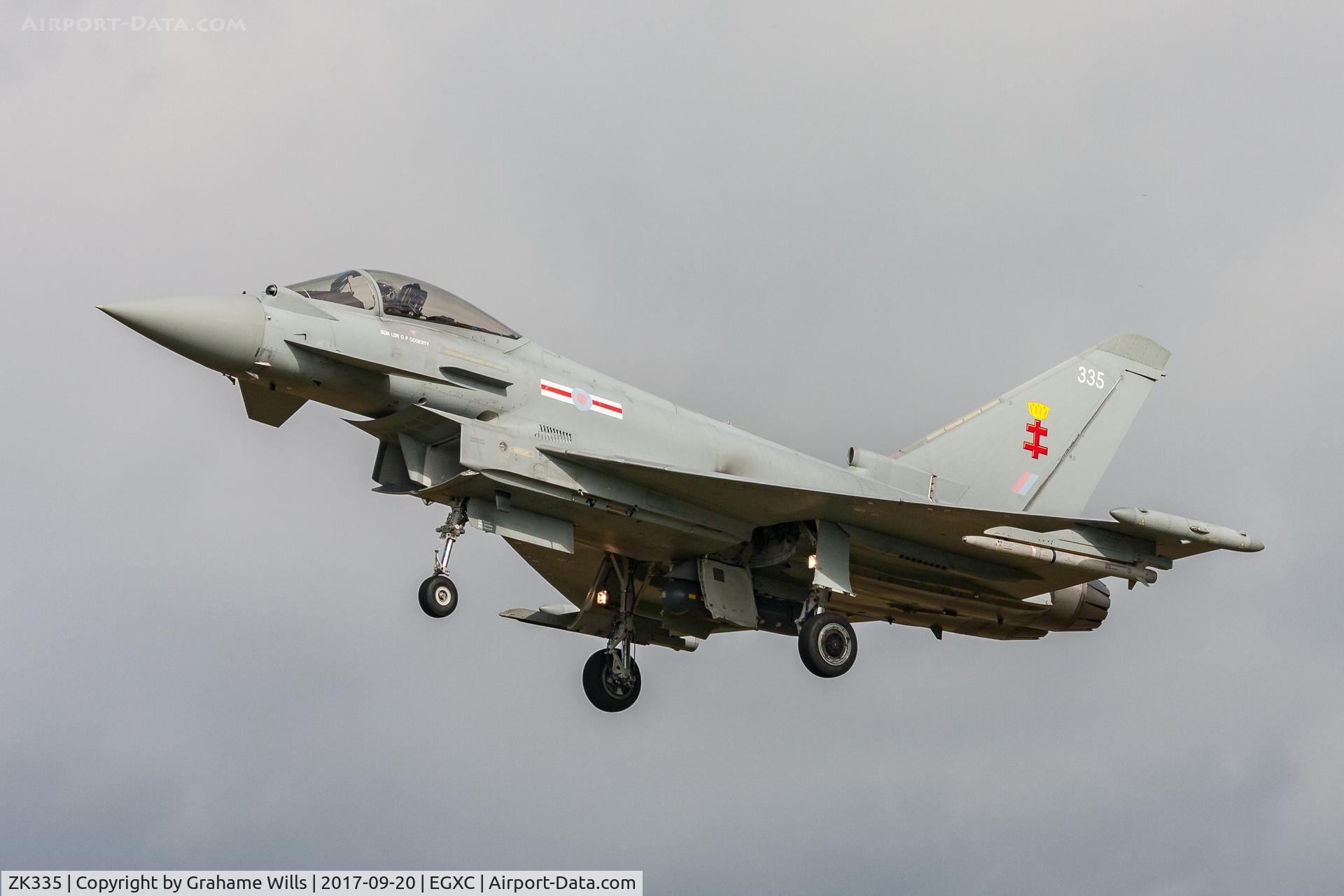 ZK335, 2012 Eurofighter EF 2000 Typhoon FGR4 C/N BS096/359, Eurofighter Typhoon FGR4 ZK335/335 41 [Reserve] Sqd RAF, Coningsby 20/9/17