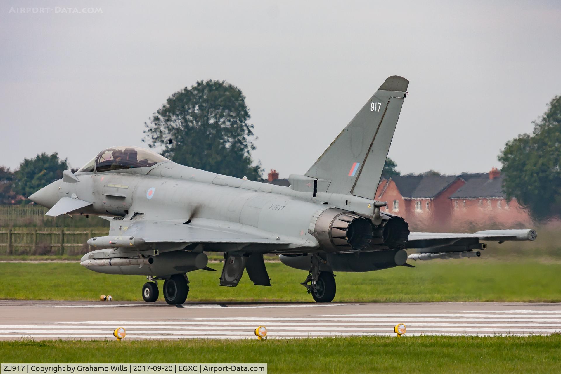 ZJ917, 2005 Eurofighter EF-2000 Typhoon FGR4 C/N 0059/BS008, Eurofighter Typhoon FGR4 ZJ917/917 11 Sqd RAF, Coningsby 20/9/17