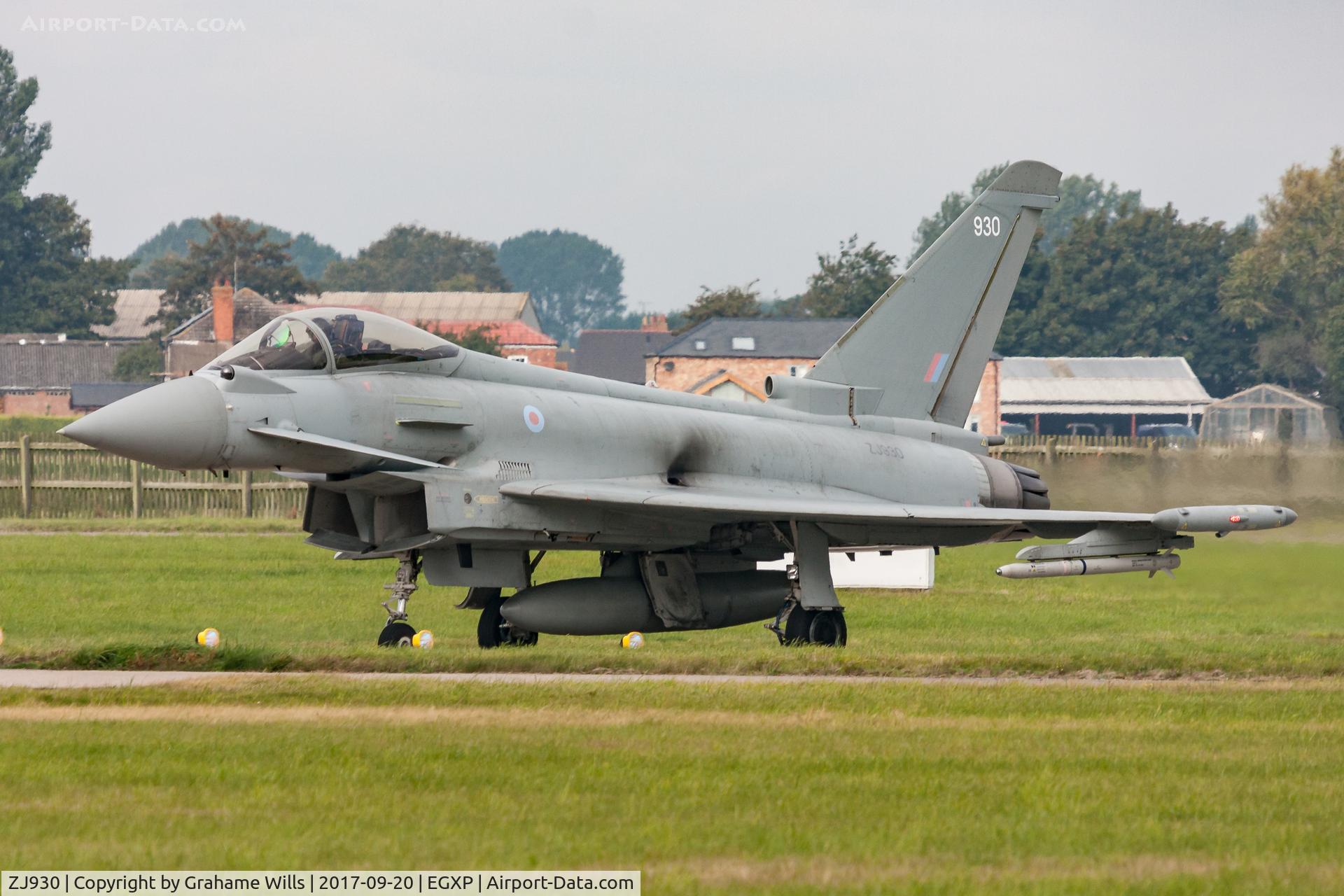 ZJ930, 2006 Eurofighter EF-2000 Typhoon FGR4 C/N 0099/BS021, Eurofighter Typhoon FGR4 ZJ930/930 29 [Reserve] Sqd RAF, Coningsby 20/9/17