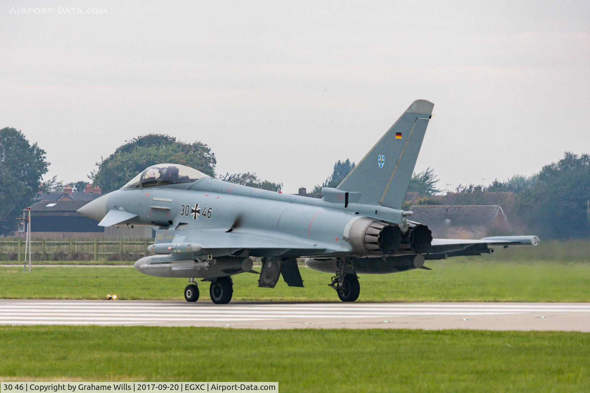 30 46, Eurofighter EF-2000 Typhoon S C/N GS031, Eurofighter EF2000GS 3046 TLG-73 German AF, Coningsby 20/9/17