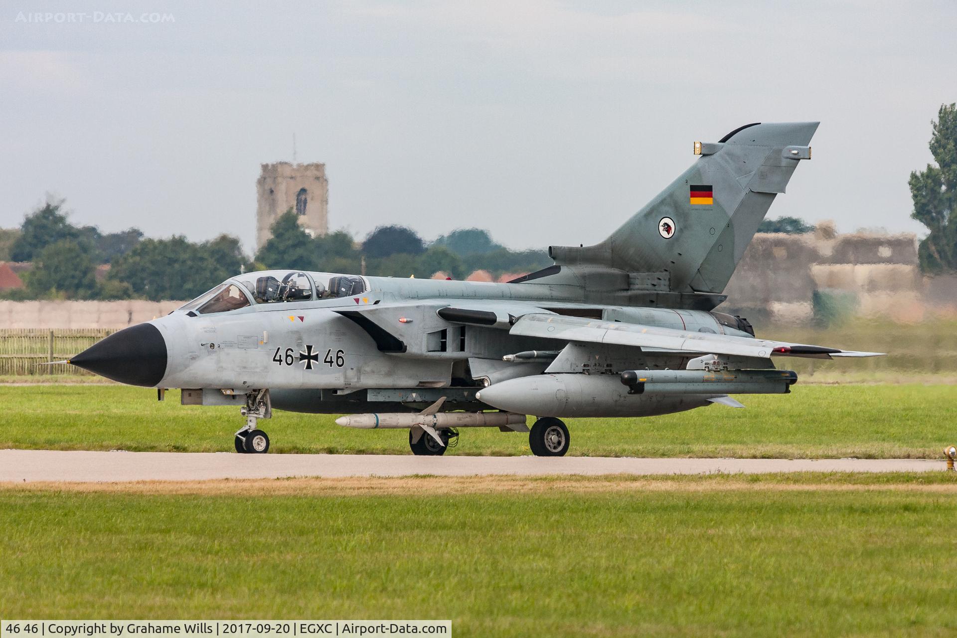 46 46, Panavia Tornado ECR C/N 876/GS279/4346, Panavia Tornado ECR 4646 TLG-51 German AF, Coningsby 20/9/17