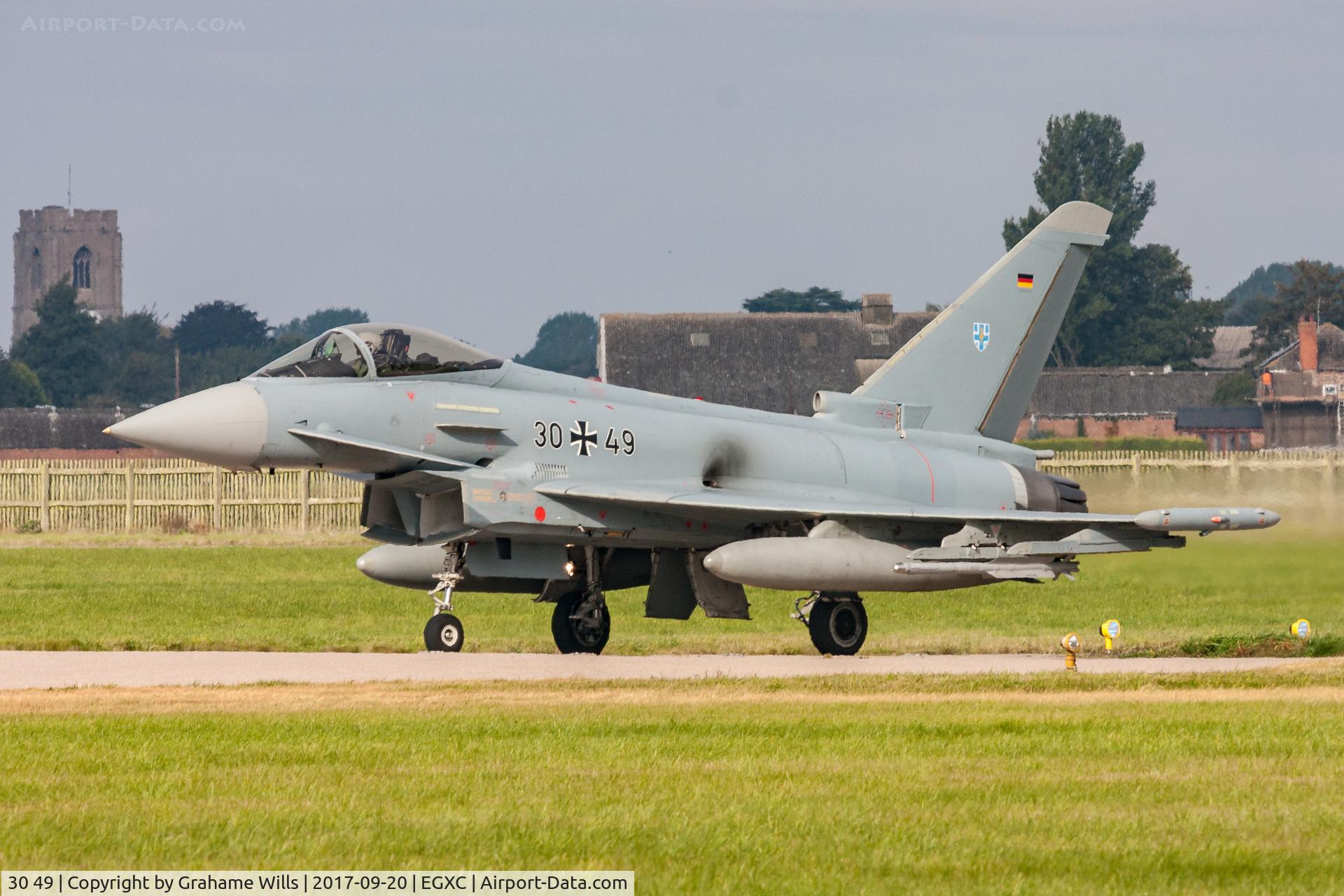 30 49, Eurofighter EF-2000 Typhoon S C/N GS034, Eurofighter EF2000GS 3049 TLG-73 German AF, Coningsby 20/9/17