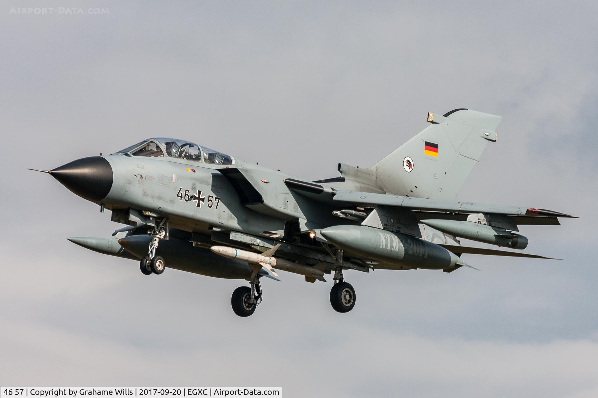 46 57, Panavia Tornado ECR C/N 906/GS290/4357, Panavia Tornado ECR 4657 TLG-51 German AF, Coningsby 20/9/17
