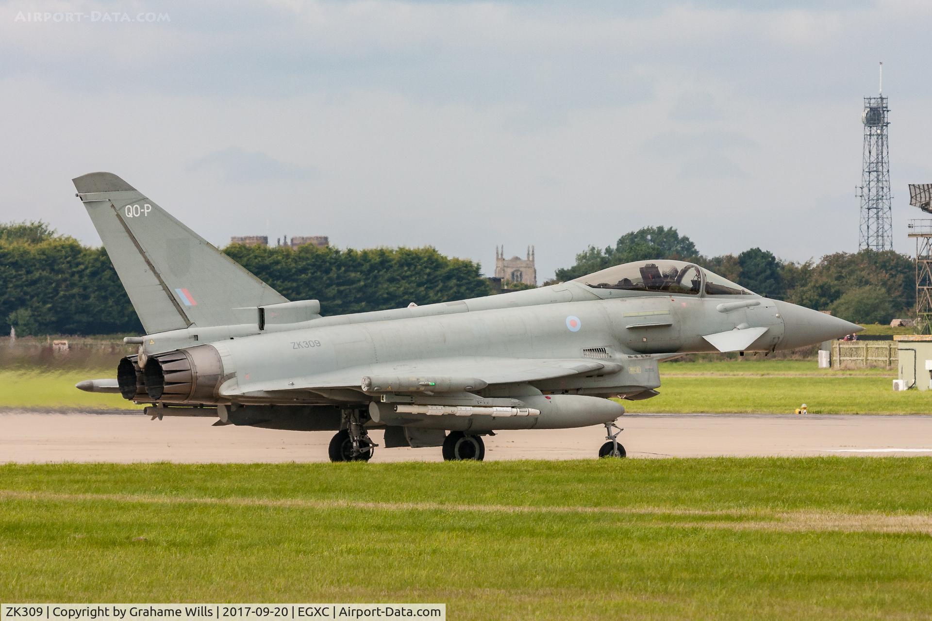 ZK309, 2010 Eurofighter EF-2000 Typhoon FGR4 C/N BS060/228, Eurofighter Typhoon FGR4 ZK309/QO-P 3 Sqd RAF, Coningsby 20/9/17