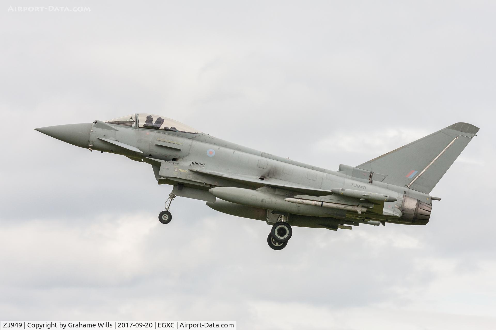 ZJ949, 2008 Eurofighter EF-2000 Typhoon FGR4 C/N BS045, Eurofighter Typhoon FGR4 ZJ949/- 11 Sqd RAF, Coningsby 30/9/17