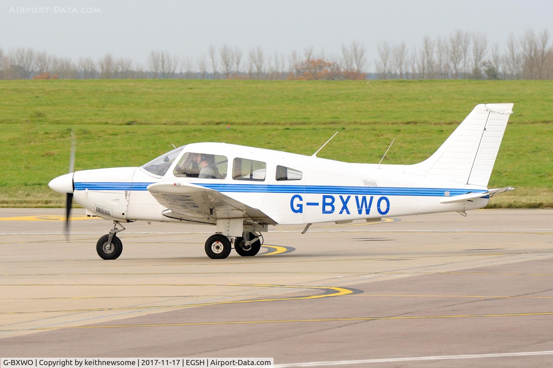 G-BXWO, 1981 Piper PA-28-181 Cherokee Archer II C/N 28-8190311, Very nice visitor.
