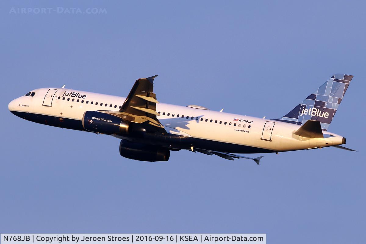 N768JB, 2008 Airbus A320-232 C/N 3760, ksea