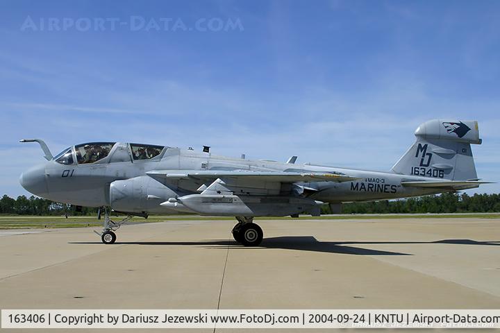 163406, Grumman EA-6B Prowler C/N P-146, EA-6B Prowler 163406 MD-01 from VMAQ-3 