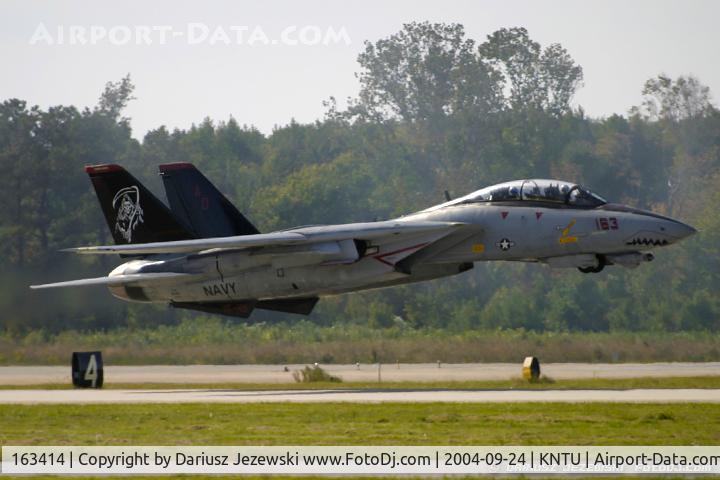 163414, 1990 Grumman F-14D Tomcat C/N 598/D-3, F-14D Tomcat 163414 AD-163 from VF-101 