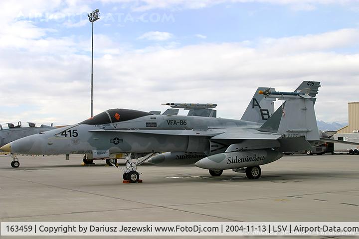 163459, 1988 McDonnell Douglas F/A-18C Hornet C/N 0676/C025, F/A-18C Hornet 163459 AB-415 from VFA-86 
