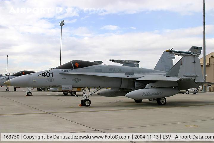 163750, 1989 McDonnell Douglas F/A-18C Hornet C/N 0825/C108, F/A-18C Hornet 163750 AB-302 from VFA-136 