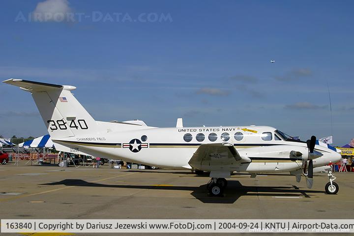 163840, 1987 Beech UC-12M Huron C/N BV-5, UC-12M Huron 163840  from   NAS Norfolk, VA